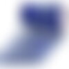 Galon brodé paillettes 95mm bleu roi au mètre