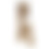 Bobine 25m dentelle entre deux 25mm beige