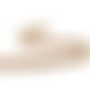 Bobine 25m galon losanges avec surpiqûres or 18mm beige