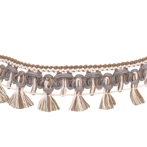 Bobine 20m galon flochettes 27mm taupe