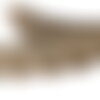 Bobine 10m galon brodé ethnique 40mm beige