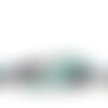 Bobine 10m galon perles thermocollant 15mm vert kaki clair