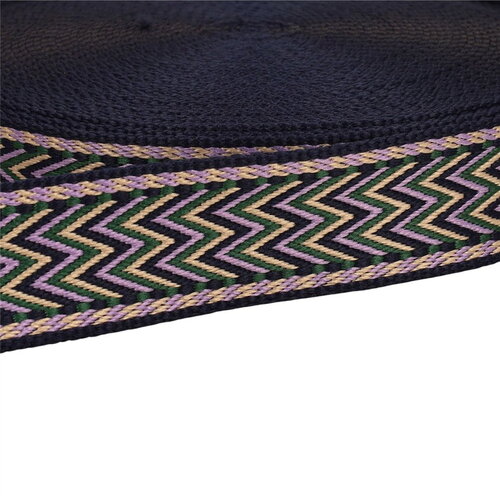 Bobine 14,5m sangle chevrons 38mm parme