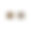 Lot de 6 boutons strass blanc