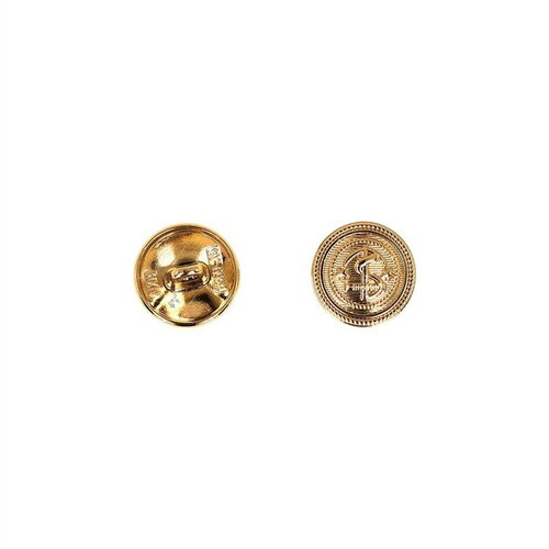 Lot de 6 boutons métal ancre or
