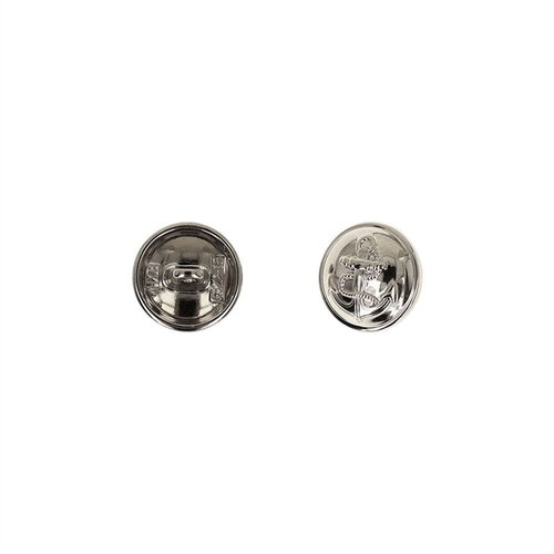 Bouton métal ancre argent