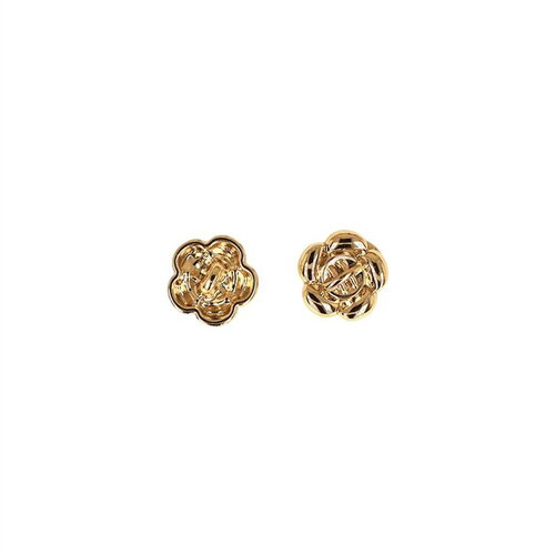 Bouton métal petite fleur 10mm or
