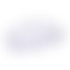 Broche fleur pivoine 14cm blanc