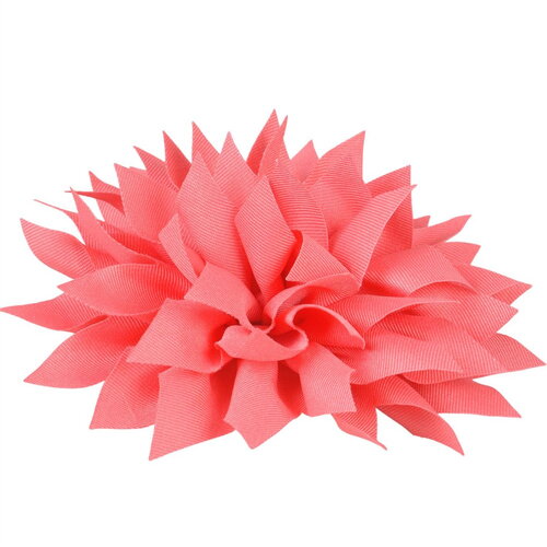 Broche fleur pivoine 14cm rouge nectar