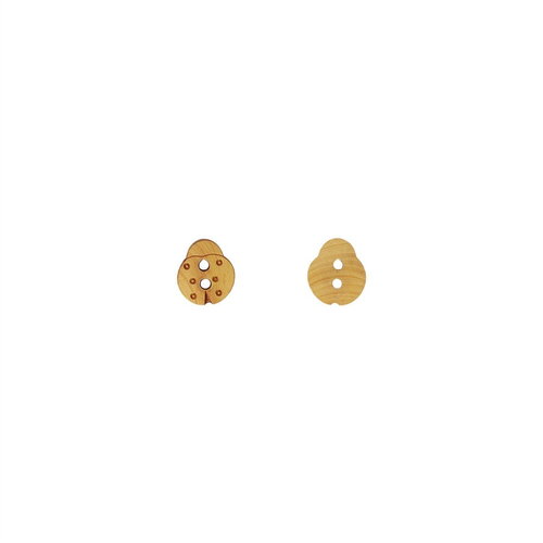 Bouton bois enfants coccinelle