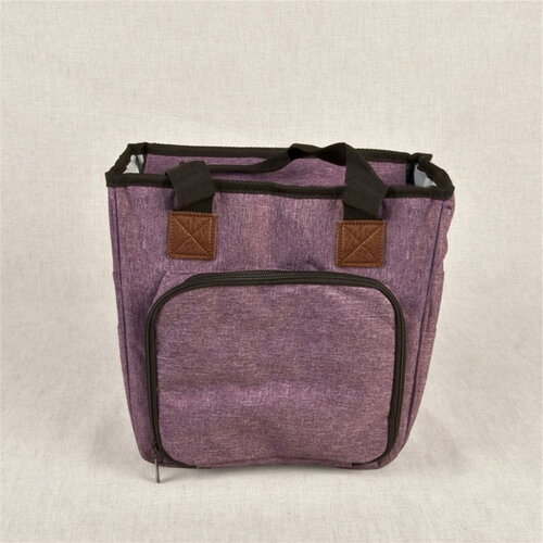 Sac tricot violet lilas 23x26x14cm