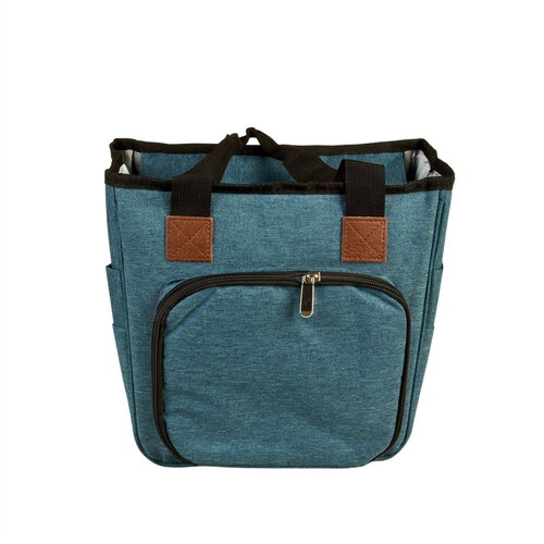 Sac tricot bleu roi 23x26x14cm