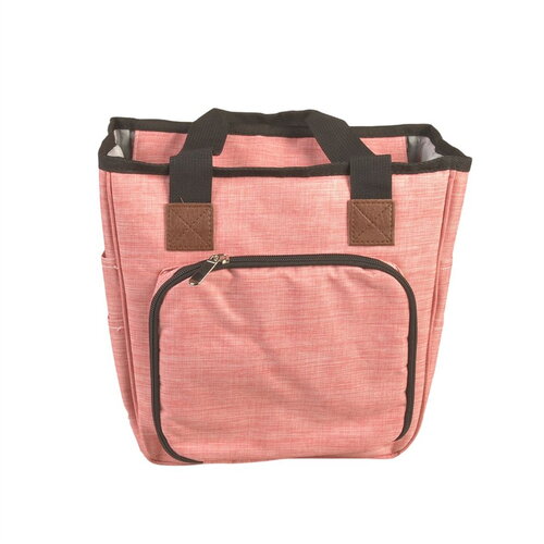 Sac tricot rose layette 23x26x14cm