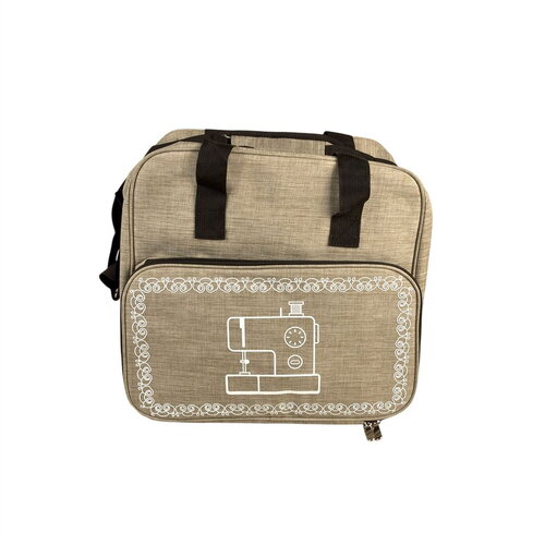 Sac pour machine à coudre/surjeteuse marron antilope 38x29x36cm
