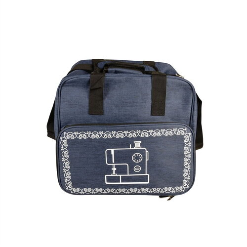 Sac pour machine à coudre/surjeteuse bleu marine 38x29x36cm