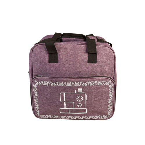 Sac pour machine à coudre/surjeteuse violet lilas 38x29x36cm