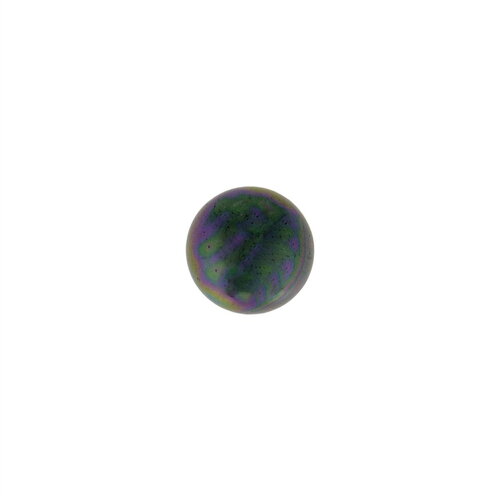 Lot de 6  boutons perles ovales 10mm gris