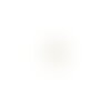 Lot de 3  boutons perles ovales 10mm blanc