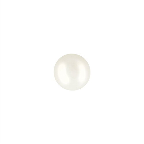 Bouton perle ovale 10mm blanc