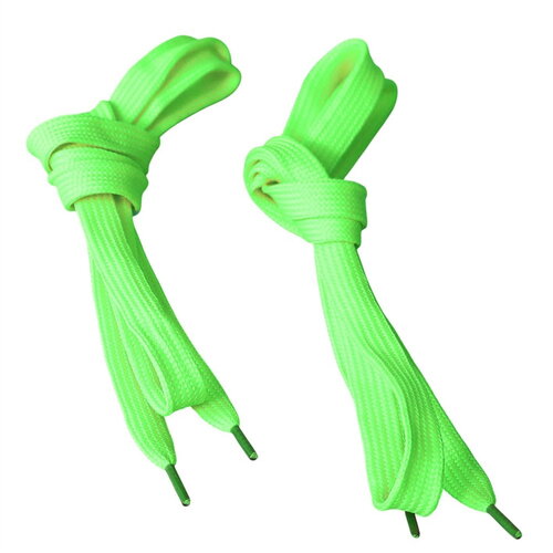 Lacets fantaisie 1paire 110cm vert fluo