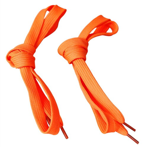 Lacets fantaisie 1paire 110cm orange fluo