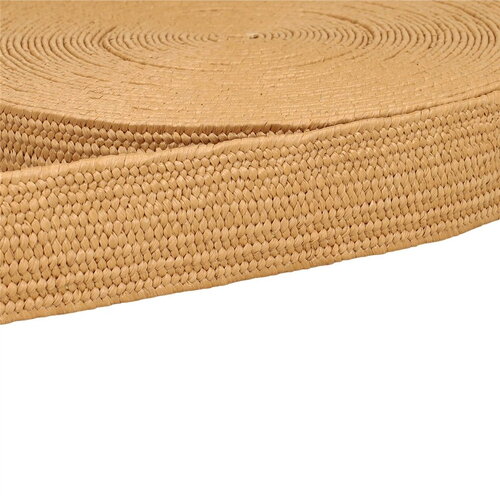 Sangle aspect naturel extensible beige au mètre