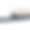 Galon jacquard fleurs 20mm bleu au mètre
