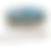 Galon croquet festonné 7mm bleu au mètre
