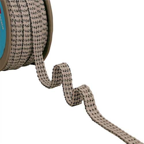 Tresse bicolore 13mm ecru au mètre