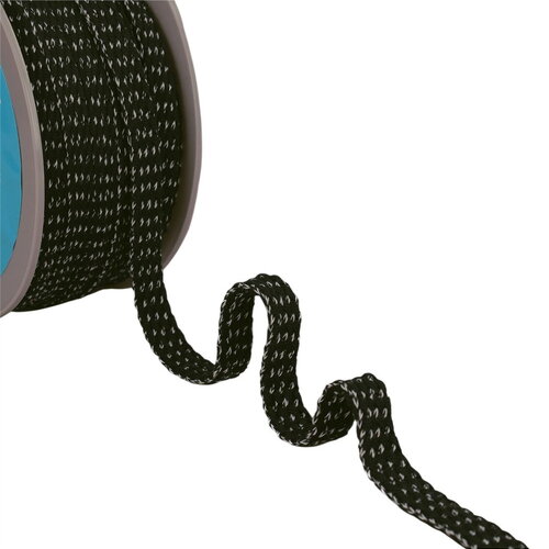 Tresse bicolore 13mm noir au mètre