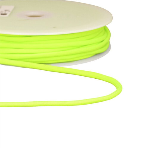 Cordon tressé 4,5mm vertfluo au mètre