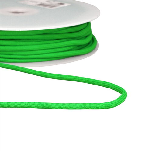 Cordon tressé 4,5mm vert au mètre