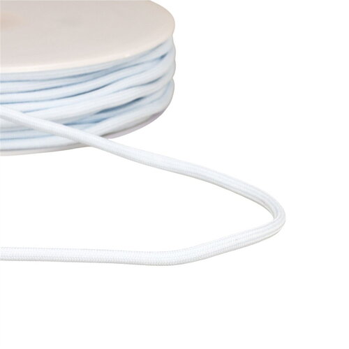 Cordon tressé 4,5mm bleuciel au mètre