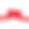 Fermeture à glissière injectée bouche à bouche séparable rouge