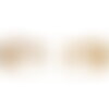 Lot de 3 boutons en bois découpé machine à coudre 17mm x 5mm