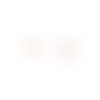 Lot de 3 boutons coeur culot 17mm blanc