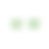 Lot de 6 boutons coeur culot 17mm vert saule