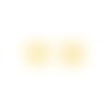 Lot de 6 boutons coeur culot 17mm jaune mimosa