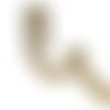 Dentelle pailletée or 30mm au mètre