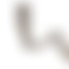 Dentelle pailletée argent 30mm au mètre
