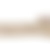 Bobine 10m galon brodé paillettes 58mm blanc