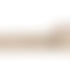 Bobine 10m galon brodé paillettes 60mm blanc