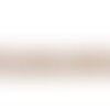 Bobine 8,8m galon brodé fleurs 55mm blanc