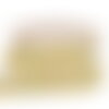 Bobine 25m biais fleurettes 25mm jaune citron