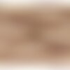 Tissu rayure double gaze 140gsm rouille au mètre