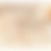 Tissu double gaze imprimée fleurs 130gsm fleur orange au mètre