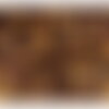 Tissu double gaze imprimée léopard 130gsm leopard fond camel au mètre
