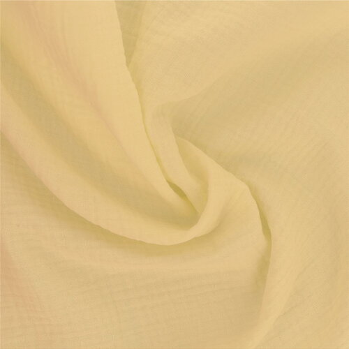 Tissu double gaze francine jaune au mètre