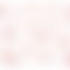 Tissu double gaze imprimée cerise fond blanc au mètre