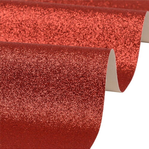 Coupon glitter 50x70cm rouge